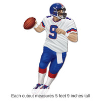 12 Pack Bulk Jointed Quarterback Party Cutout