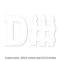 12 Pack Bulk D-Fence Party Cutout Set
