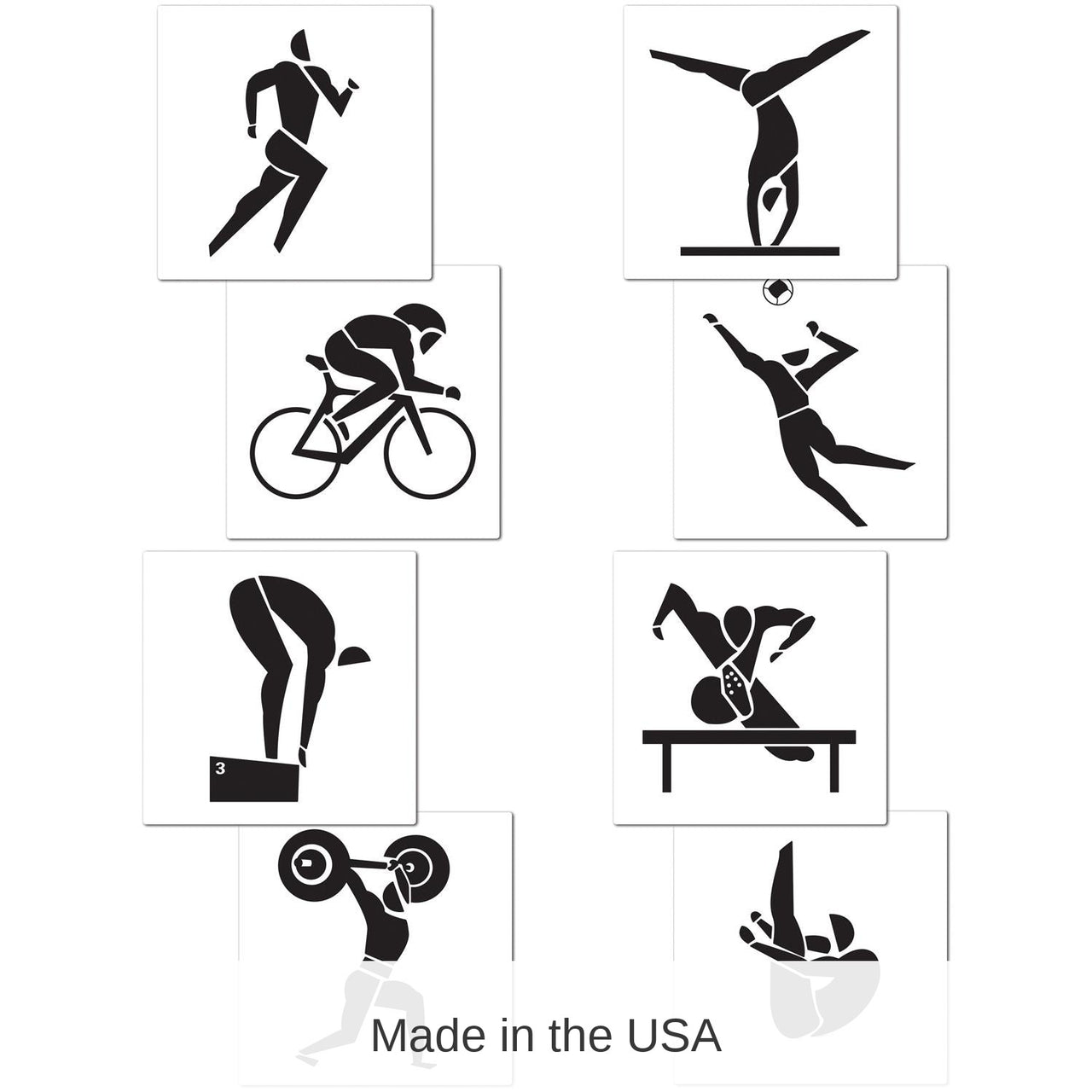 48 Pack Bulk Summer Sports Party Cutouts
