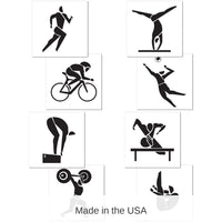 48 Pack Bulk Summer Sports Party Cutouts