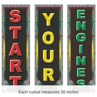 36 Pack Bulk Racing Party Cutouts