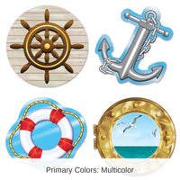 48 Pack Bulk Nautical Party Cutouts