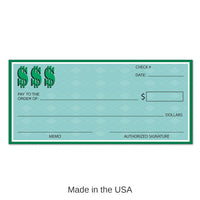 12 Pack Bulk Winner's Check Party Decoration