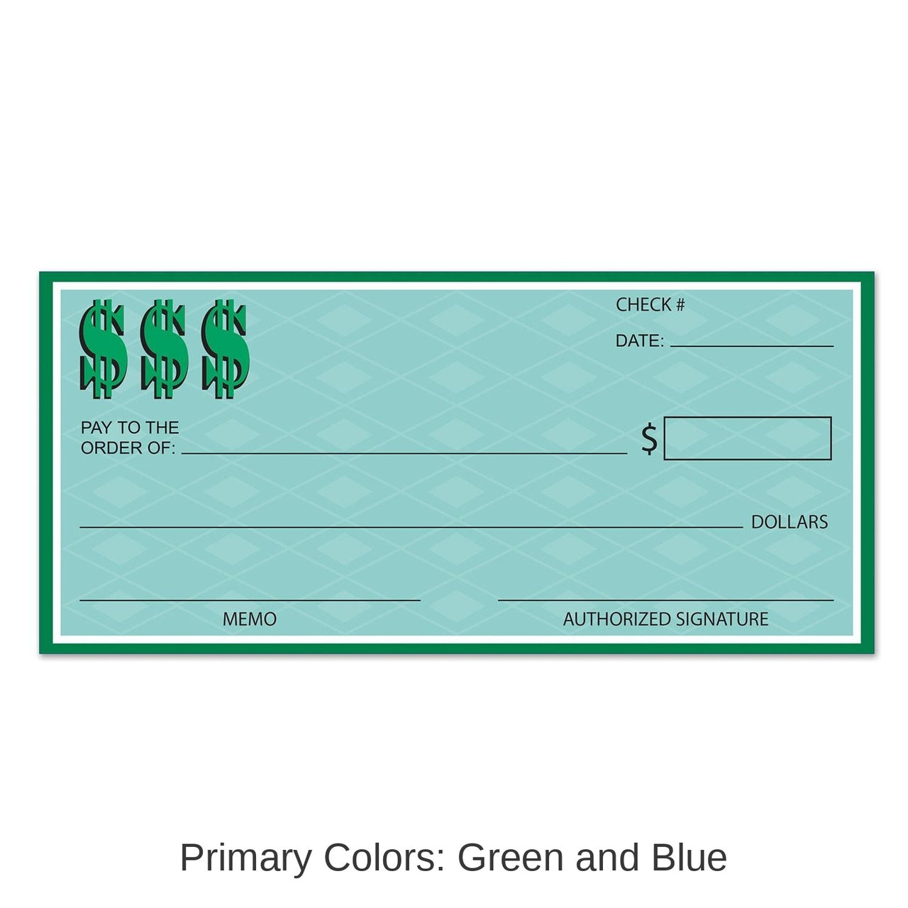12 Pack Bulk Winner's Check Party Decoration