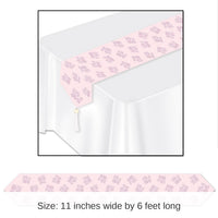 12 Pack Bulk Printed It's A Girl! Paper Table Runner