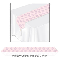 12 Pack Bulk Printed It's A Girl! Paper Table Runner