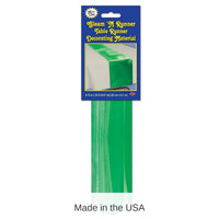 6 Pack Bulk Party Metallic Table Runner - green - cut to length