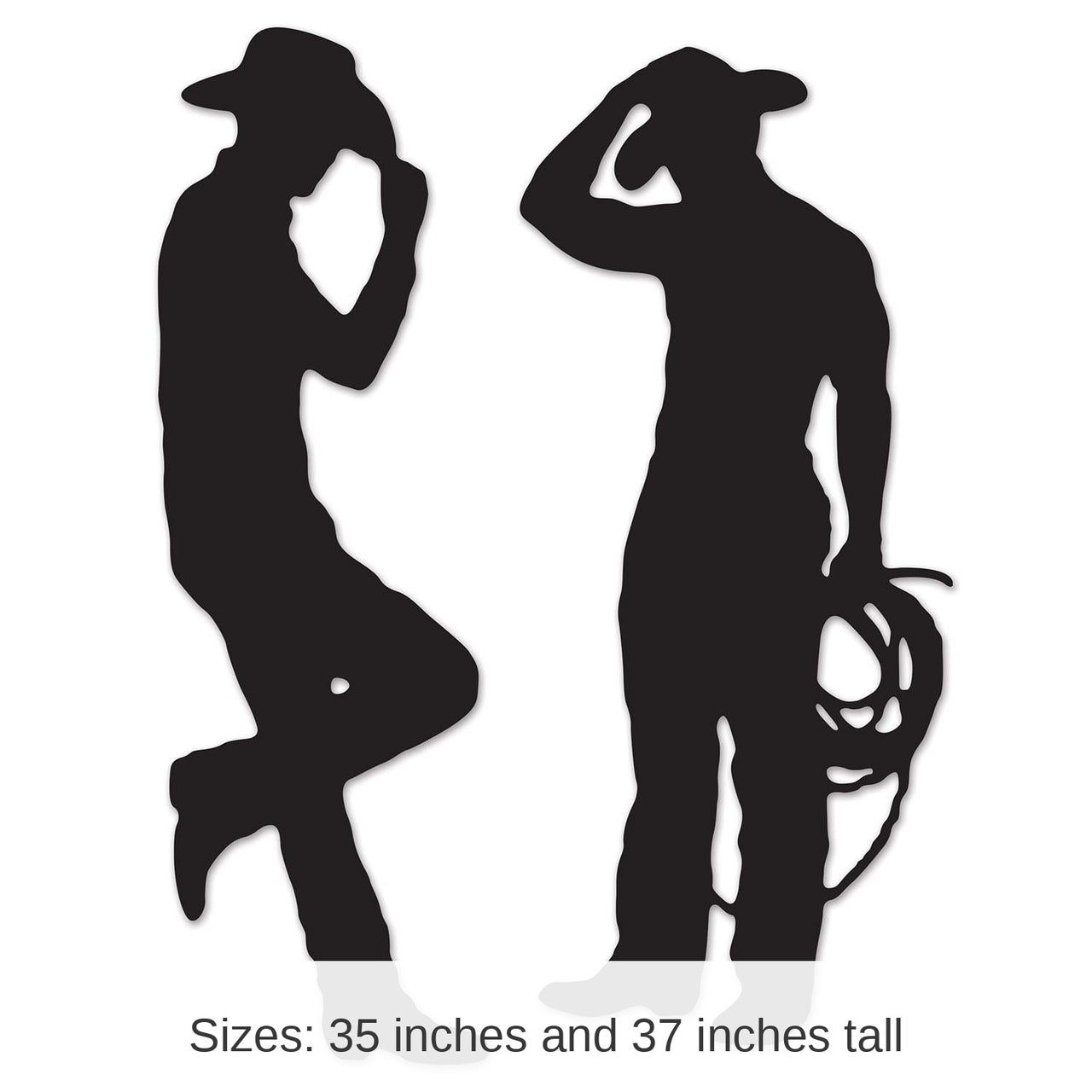 24 Pack Bulk Cowboy Party Silhouettes