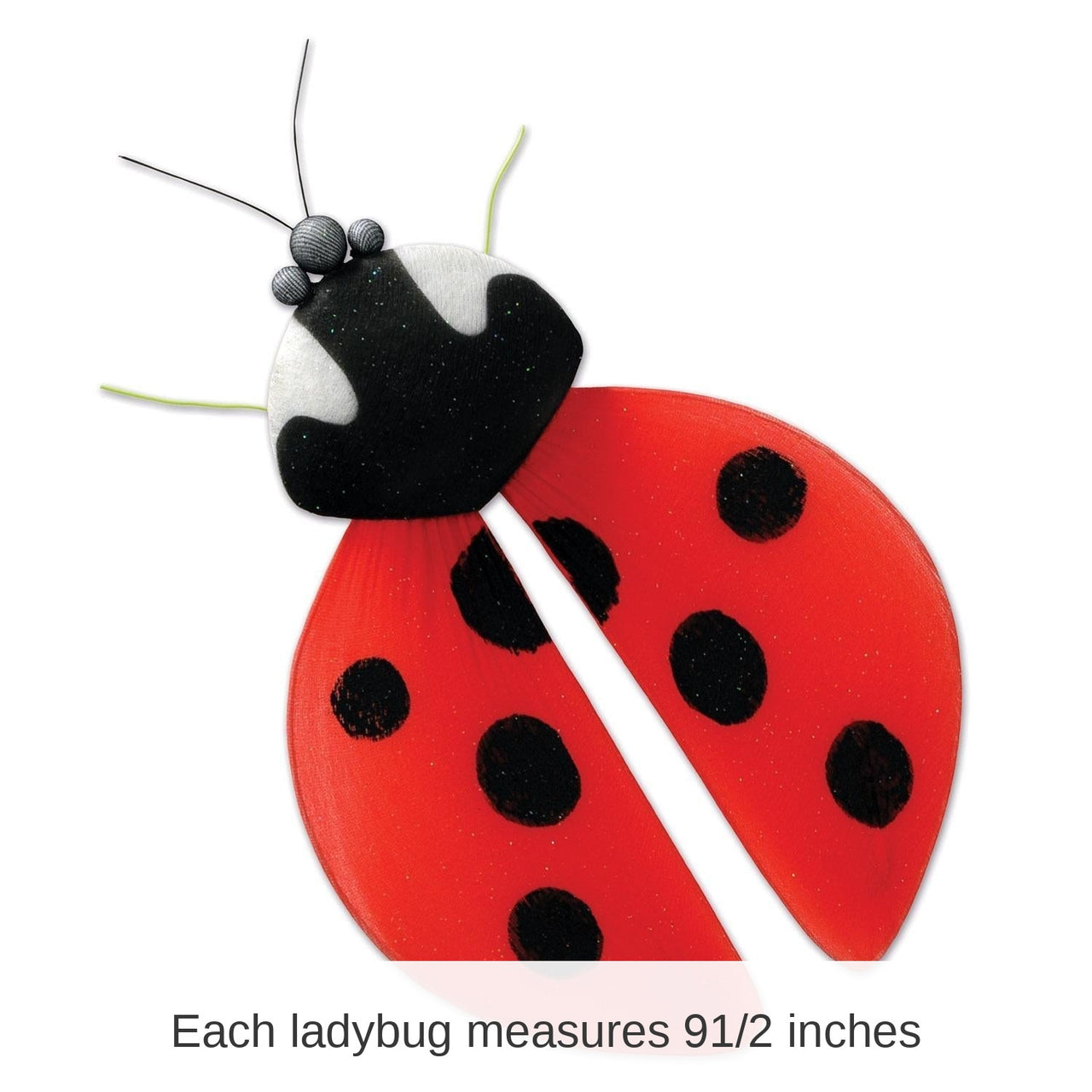 12 Pack Bulk Nylon Ladybug Party Decoration