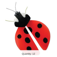 12 Pack Bulk Nylon Ladybug Party Decoration