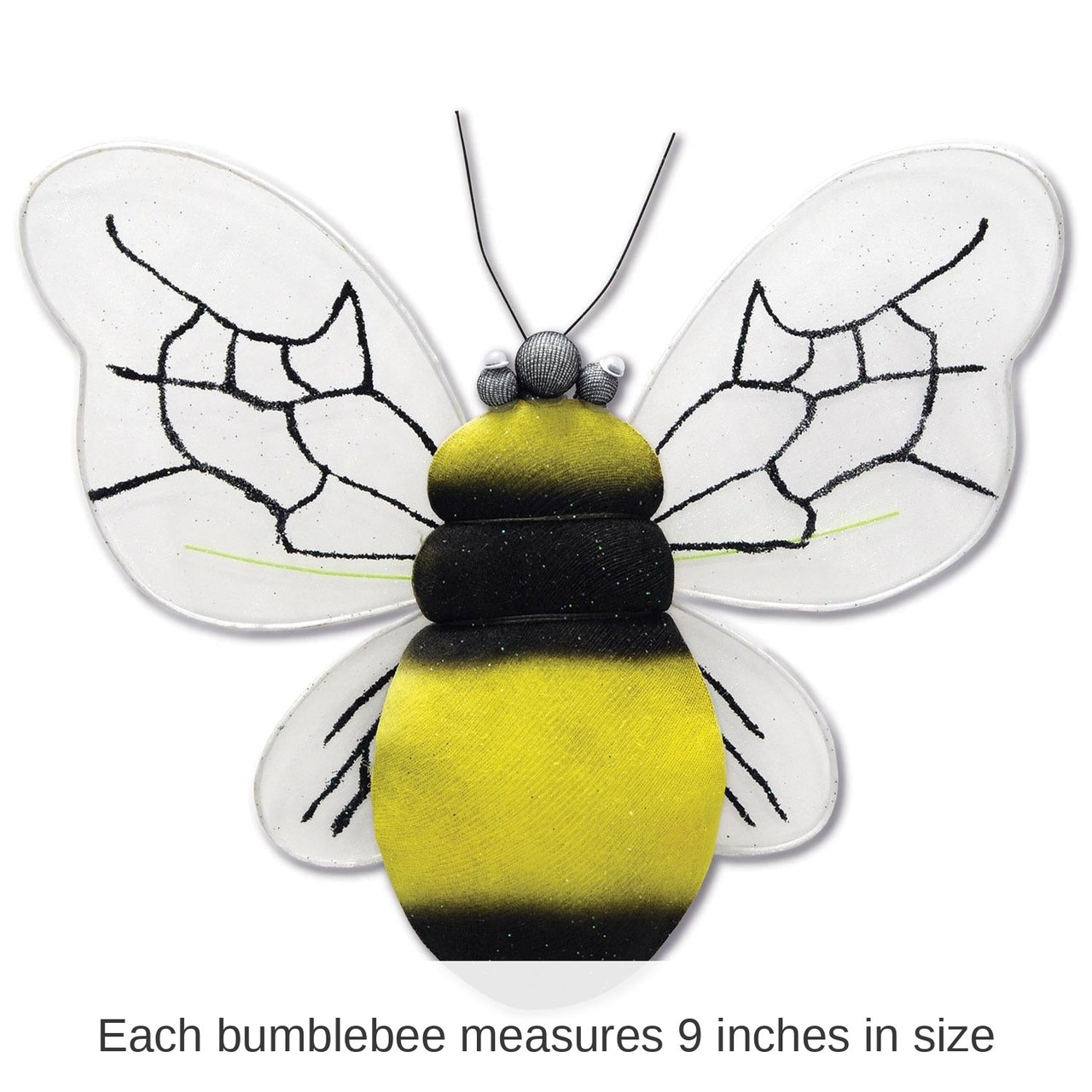 12 Pack Bulk Nylon Bumblebee Party Decoration