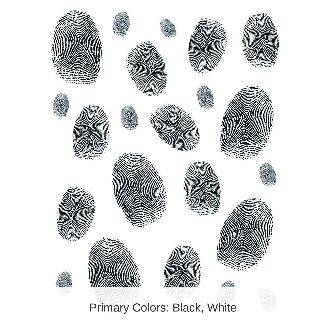 264 Piece Bulk Fingerprints Party Peel 'N Place Clings