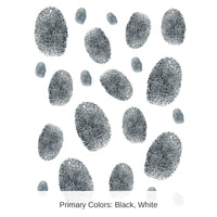 264 Piece Bulk Fingerprints Party Peel 'N Place Clings