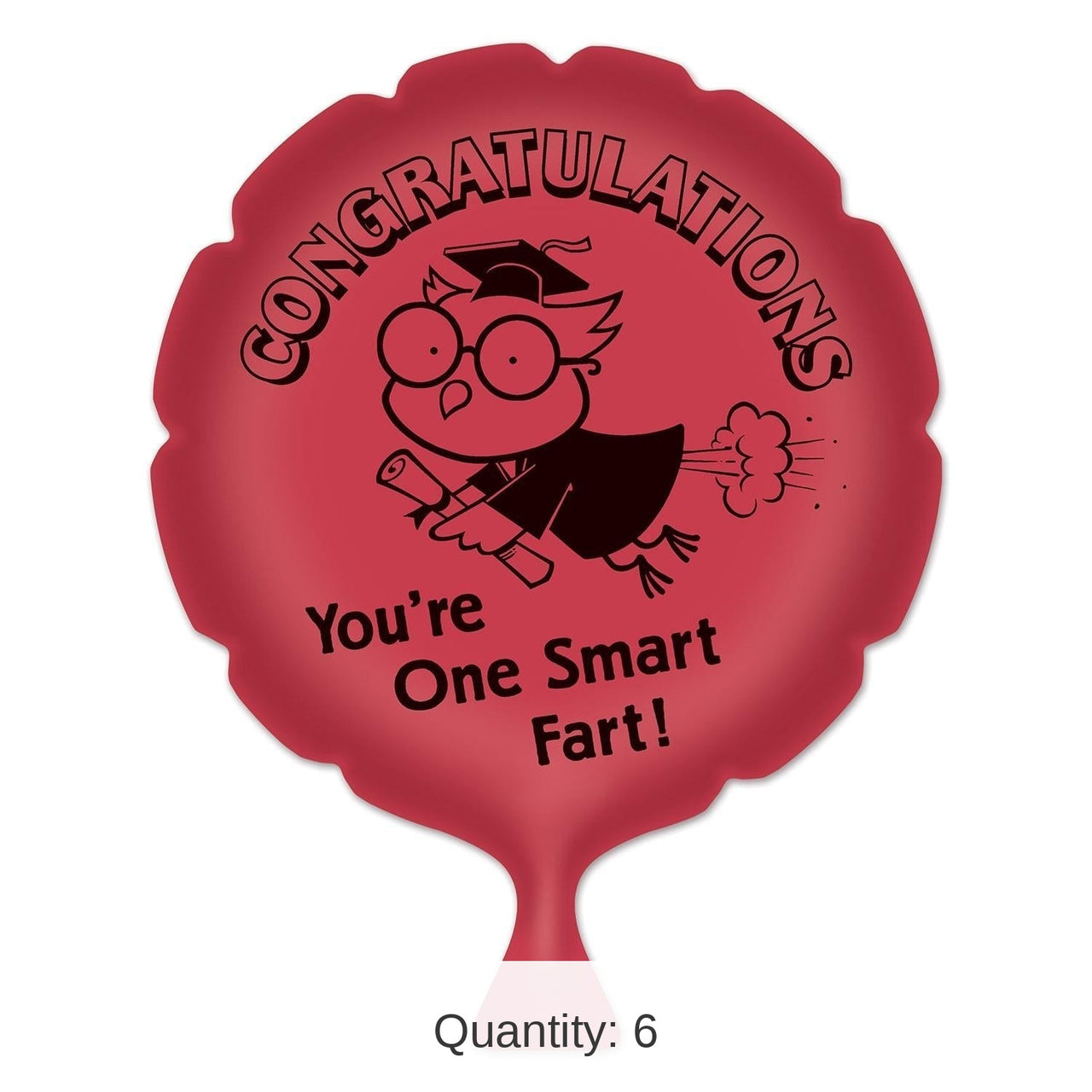 6 Pack Bulk You're One Smart Fart! Graduation Party Whoopee Cushion