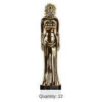 12 Pack Bulk Jtd Awards Night Female Party Statuette Cutout