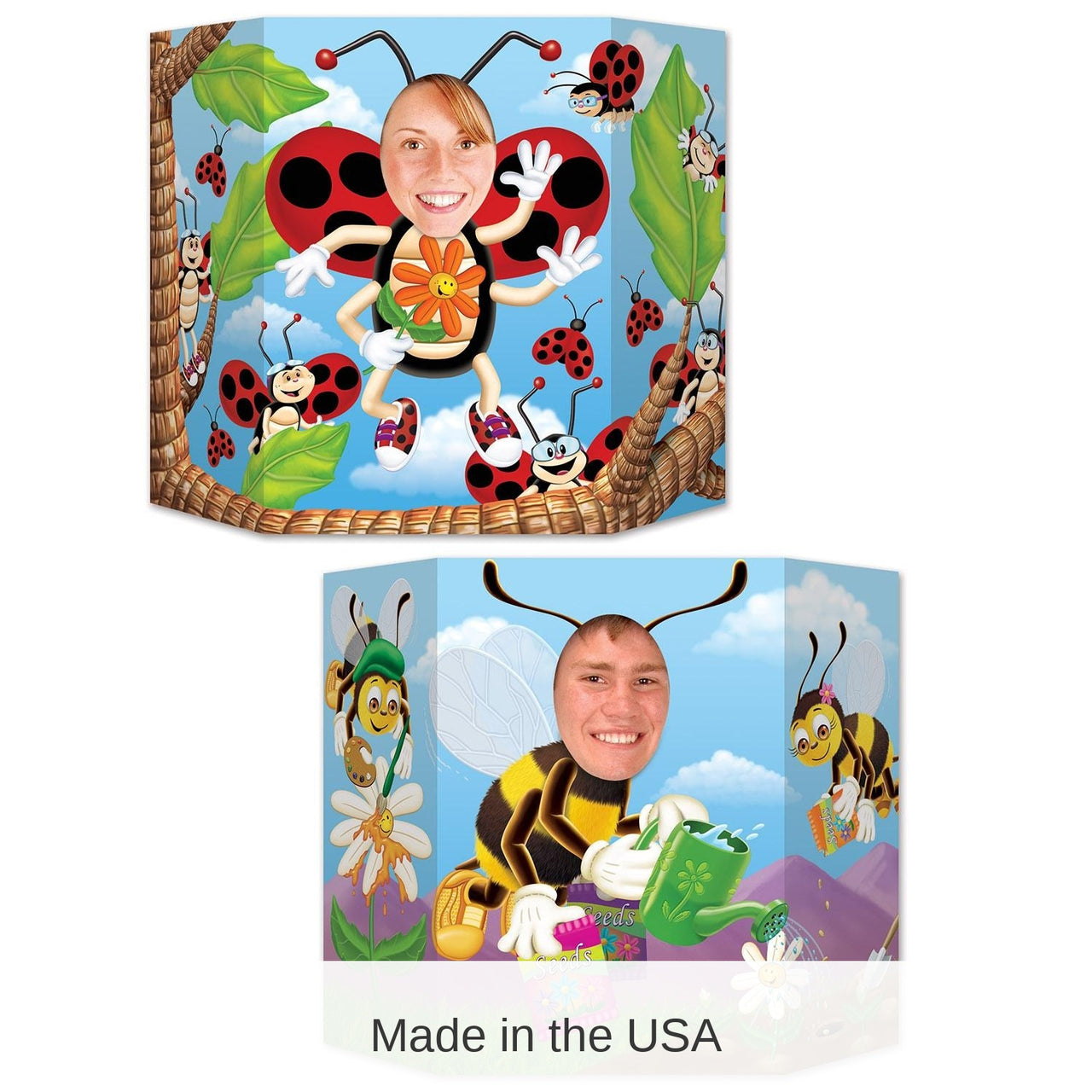 6 Pack Bulk Ladybug/Bumblebee Party Photo Prop