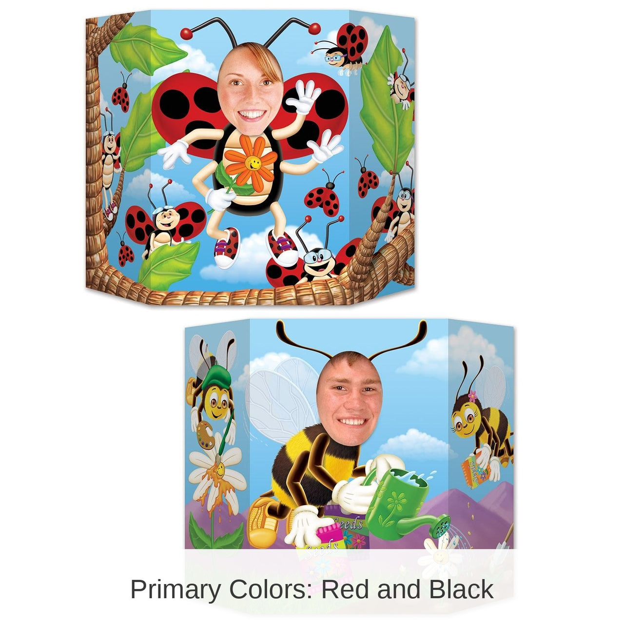 6 Pack Bulk Ladybug/Bumblebee Party Photo Prop