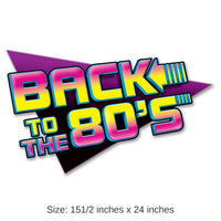 12 Pack Bulk Back To The 80's Party Sign