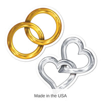 240 Pack Bulk Mini Wedding Cutouts
