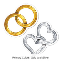 240 Pack Bulk Mini Wedding Cutouts