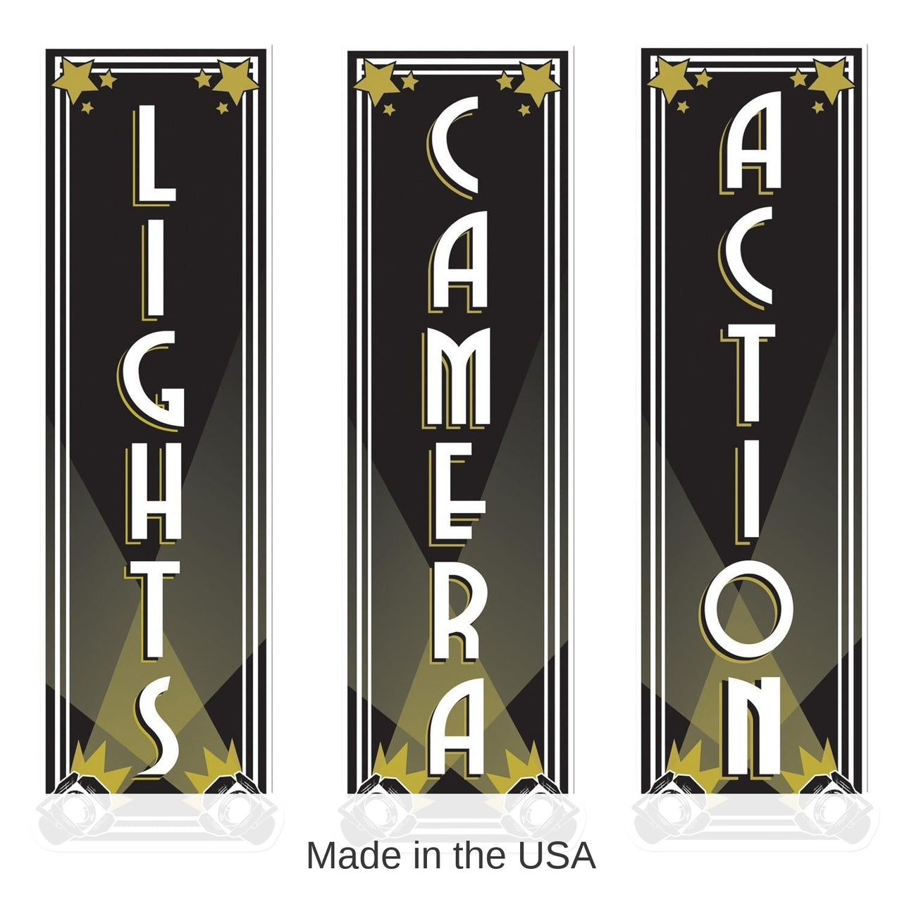 36 Pack Bulk Lights - Camera - Action Party Cutouts