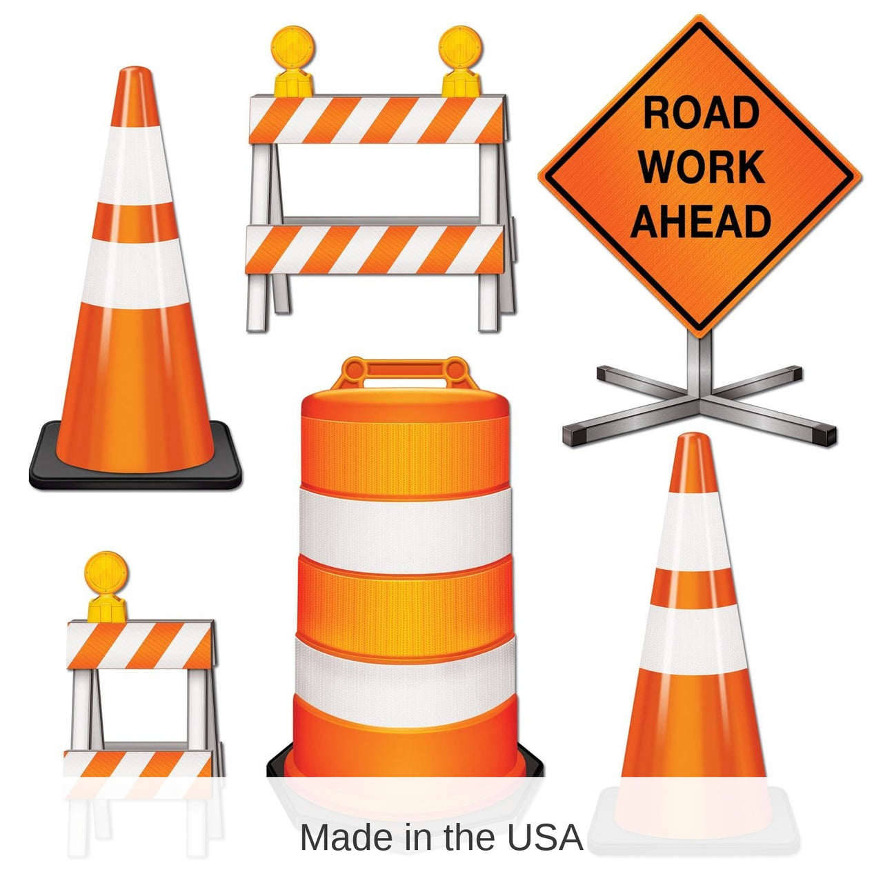 72 Pack Bulk Road Crew Cutouts
