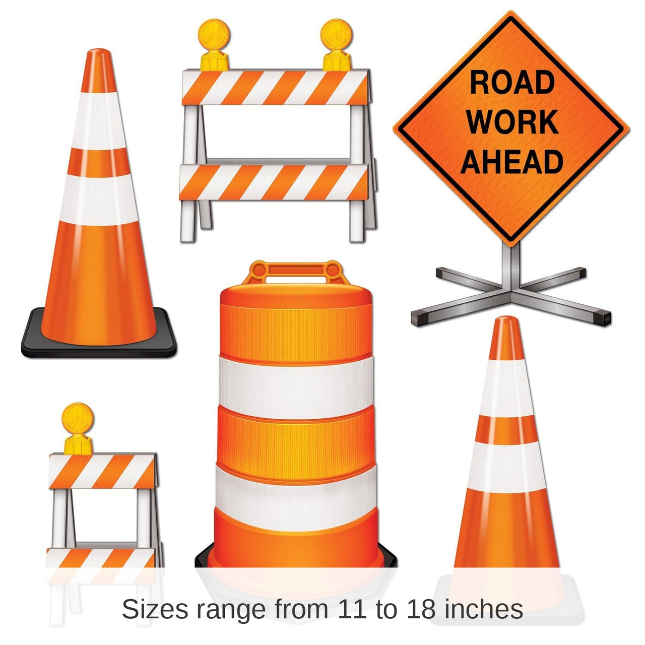72 Pack Bulk Road Crew Cutouts
