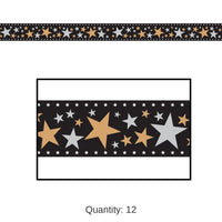 12 Pack Bulk Star Filmstrip Poly Decorating Material 25 ft Roll