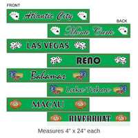 48 Pack Bulk Gambling Destination St Sign Party Cutouts
