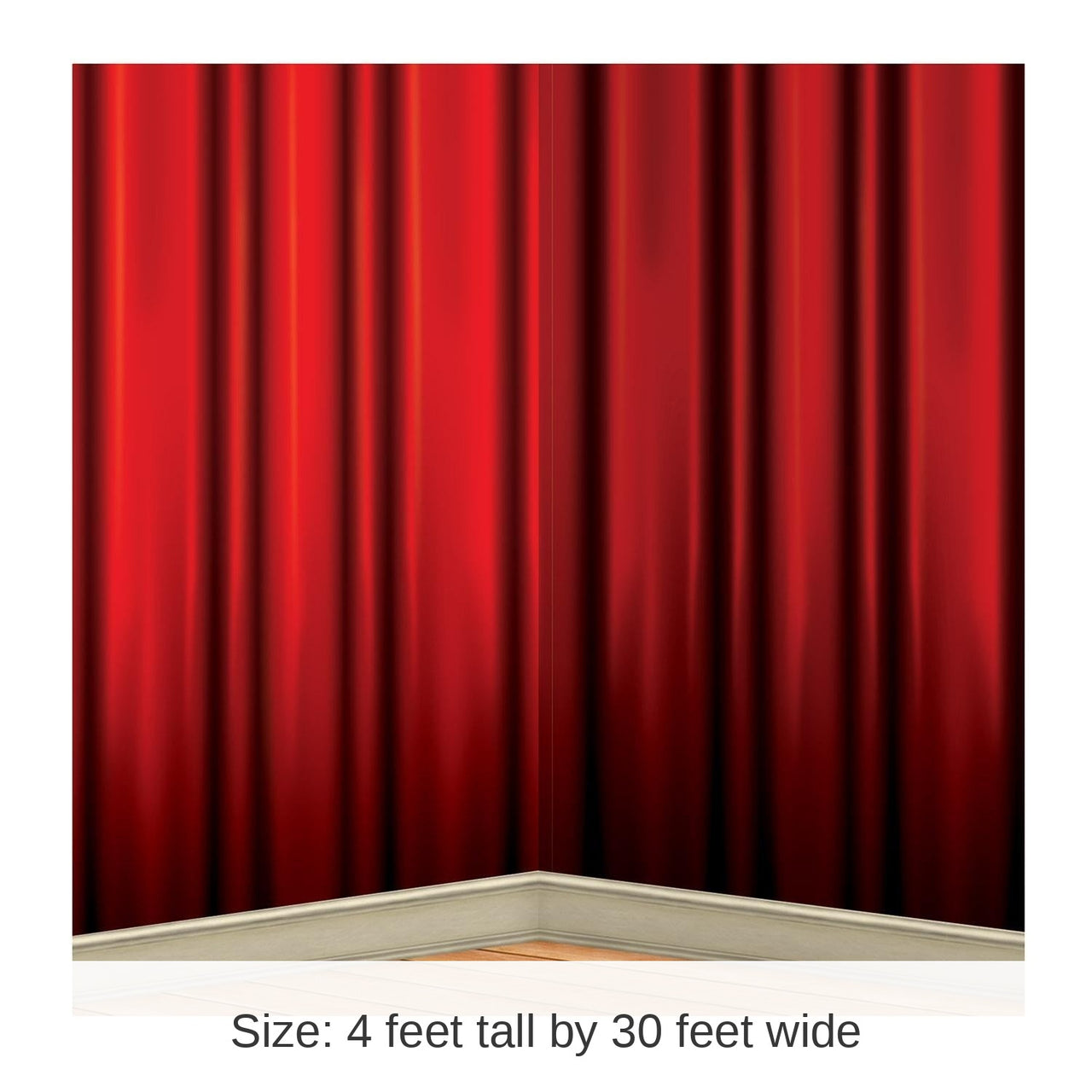 6 Pack Bulk Red Curtain Party Backdrop