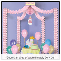 6 Pack Bulk It's A Girl! Party Canopy