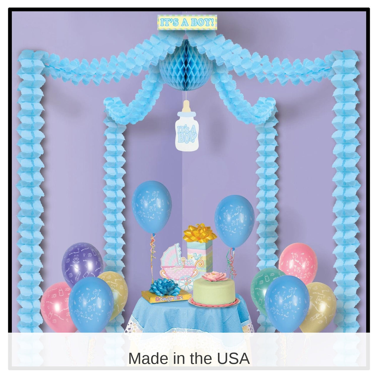 6 Pack Bulk It's A Boy! Party Canopy