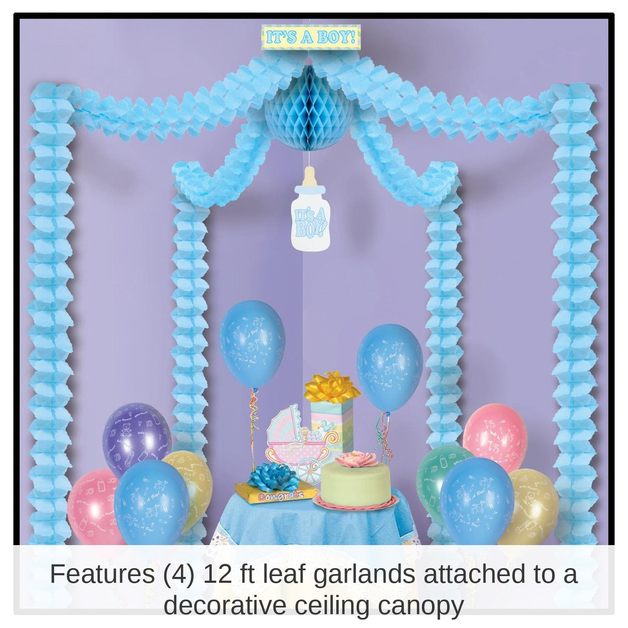 6 Pack Bulk It's A Boy! Party Canopy