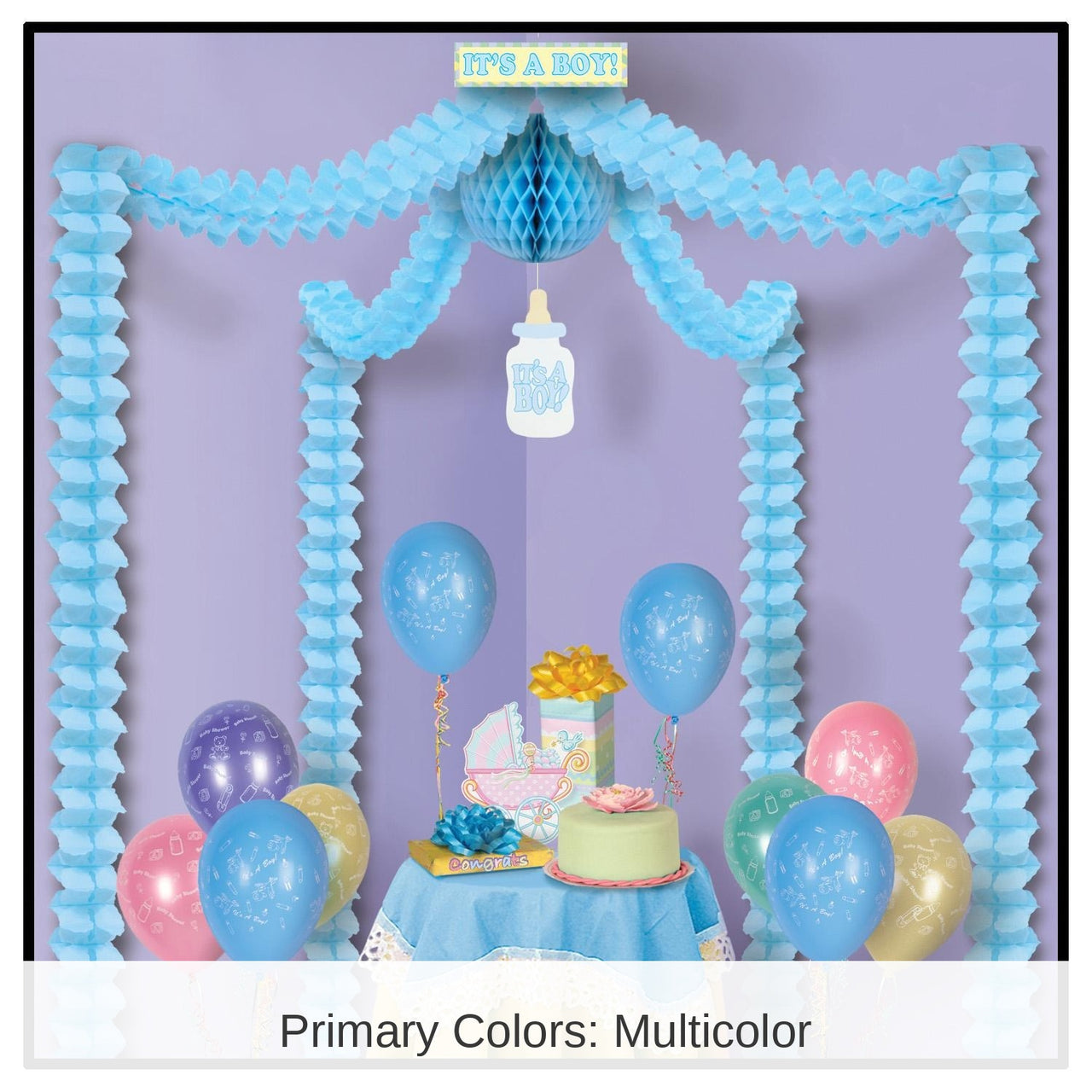 6 Pack Bulk It's A Boy! Party Canopy