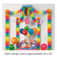 6 Pack Bulk 16th Birthday Party Canopy