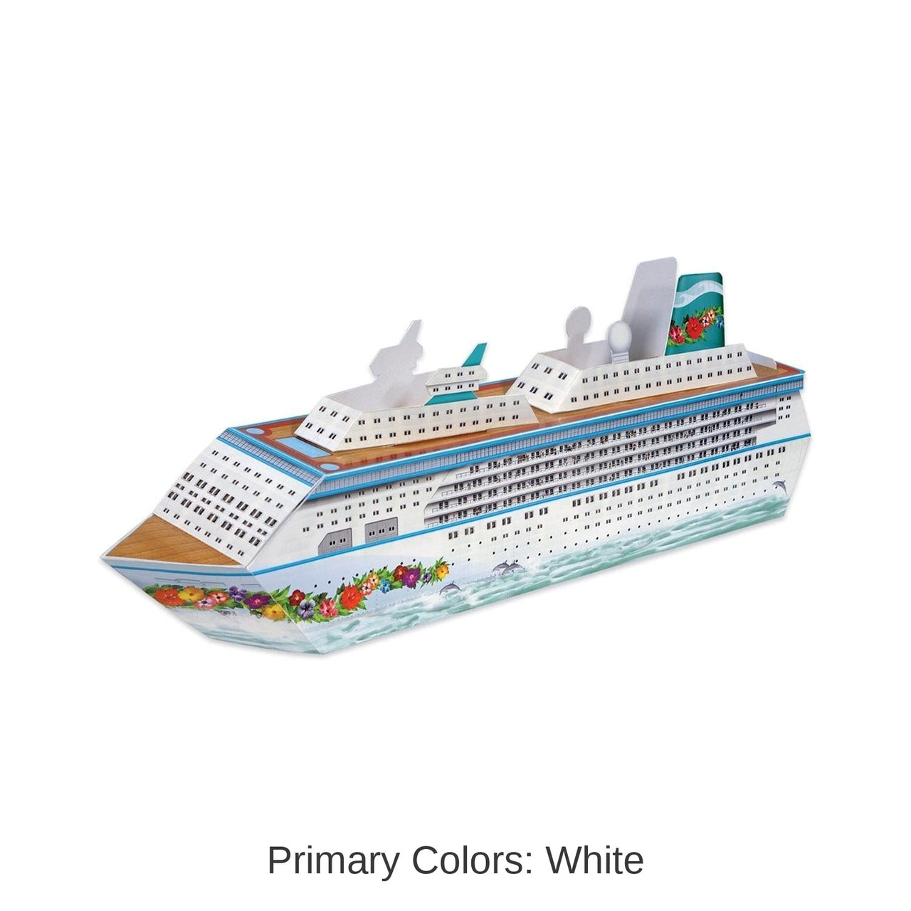 12 Pack Bulk 3-D Cruise Ship Party Centerpiece