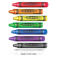 96 Piece Bulk Crayons Party Peel 'N Place Clings