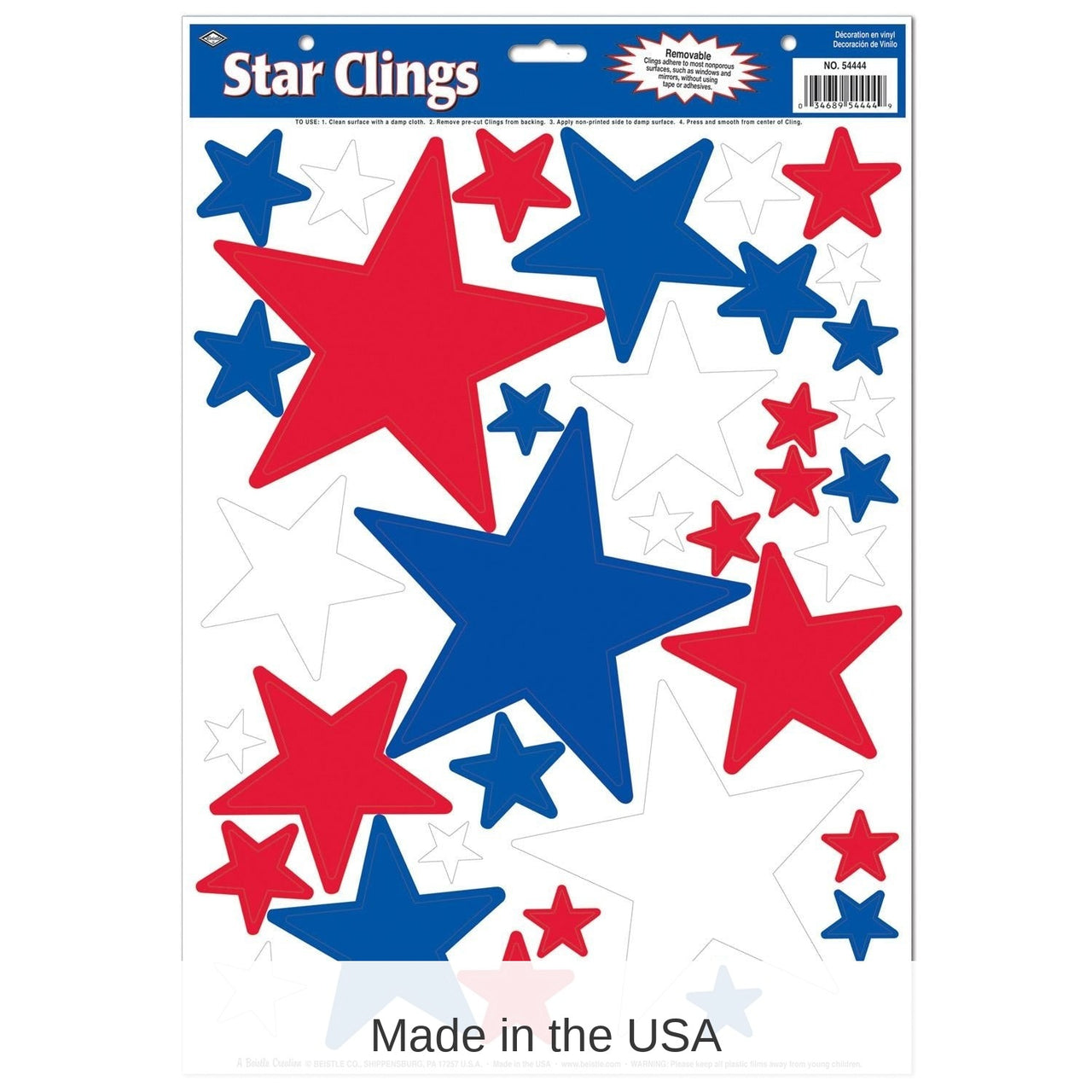 432 Piece Bulk Star Party Clings