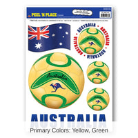 72 Piece Bulk Soccer Party Peel 'N Place Clings - Australia