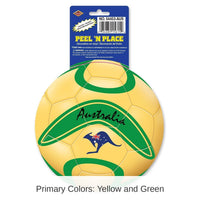 12 Piece Bulk Soccer Party Peel 'N Place Clings - Australia