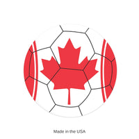 12 Pack Bulk Canada Soccer Peel 'N Place Decal 5.25 inch Sheet