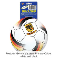 12 Piece Bulk Soccer Party Peel 'N Place Clings - Germany
