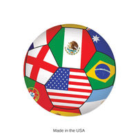 12 Pack Bulk Soccer International Peel 'N Place Decals 5.25 inch