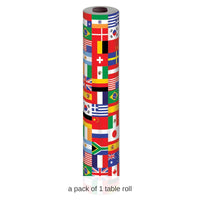 International Flag Party Table Roll