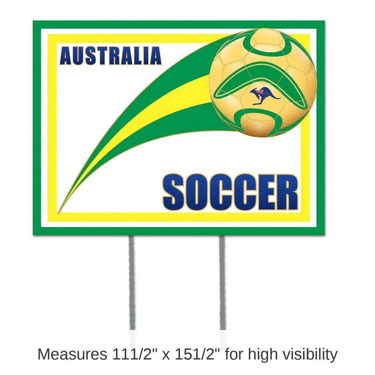 6 Pack Bulk Soccer Party Plastic Yard Sign - Australia