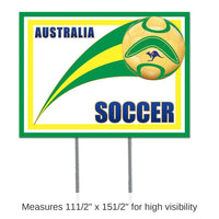 6 Pack Bulk Soccer Party Plastic Yard Sign - Australia