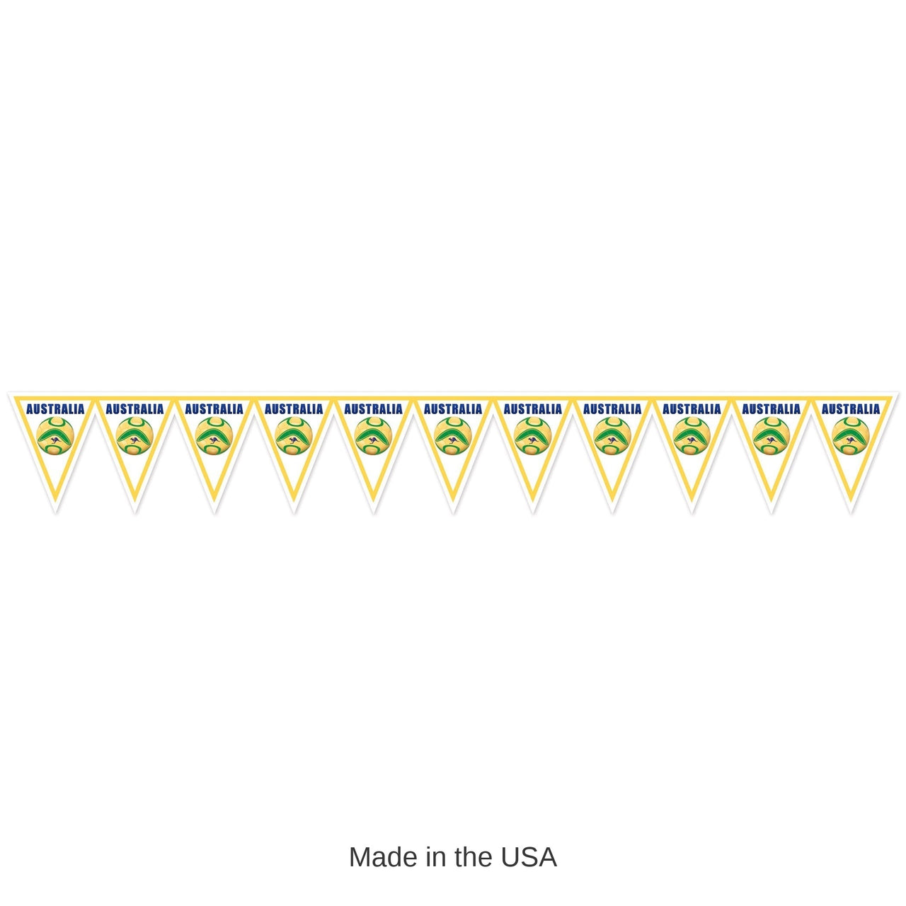 6 Pack Bulk Australia Flag Pennant Banner All-Weather Sports Decor