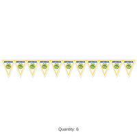6 Pack Bulk Australia Flag Pennant Banner All-Weather Sports Decor