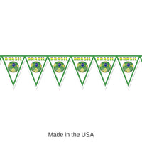 6 Pack Bulk Soccer Party Pennant Banner - Brasil