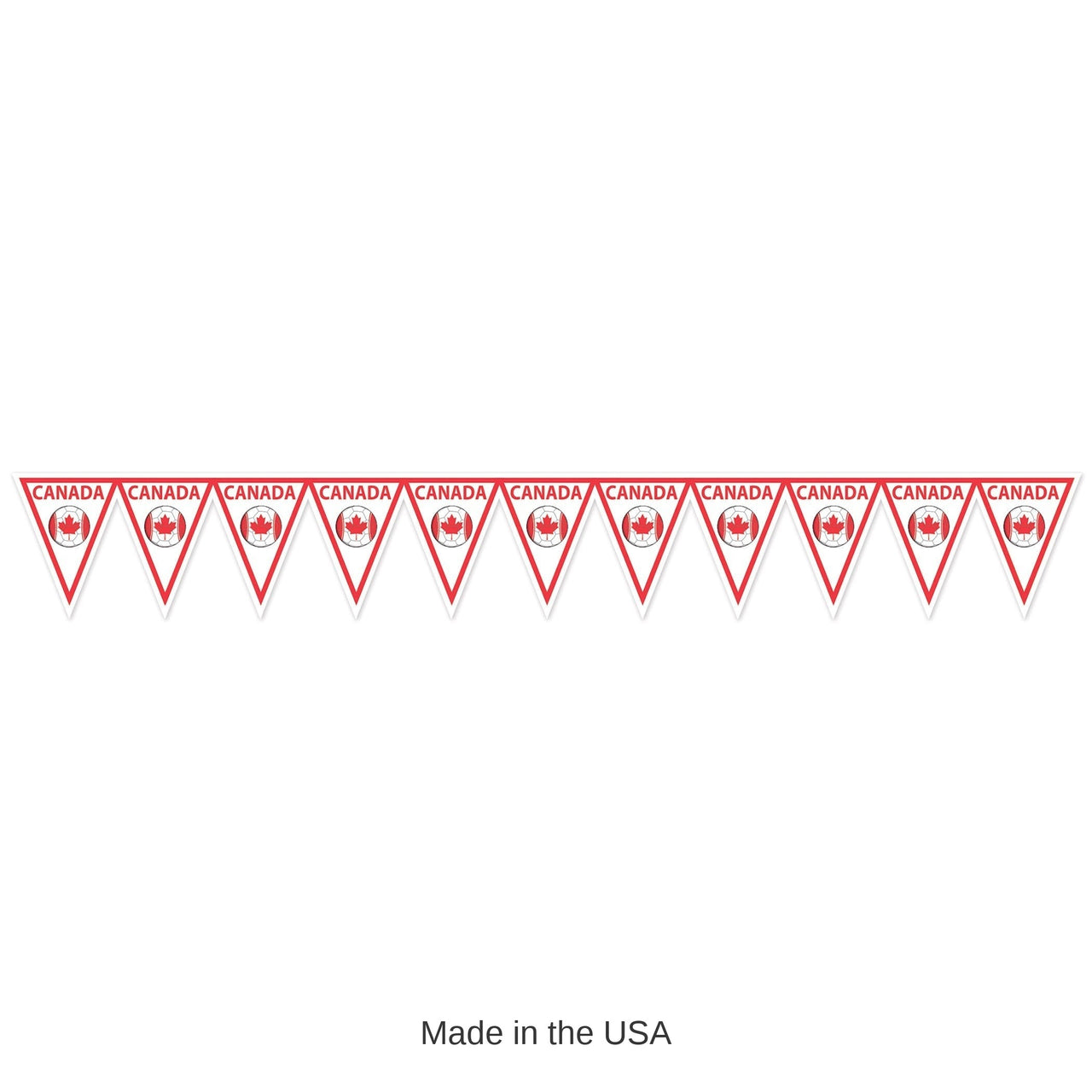 6 Pack Bulk Canada Pennant Banner All-Weather Sports Flag Garland